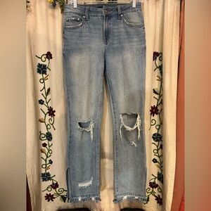 Sincerely Jules Light Blue Distressed Boyfriend Jeans